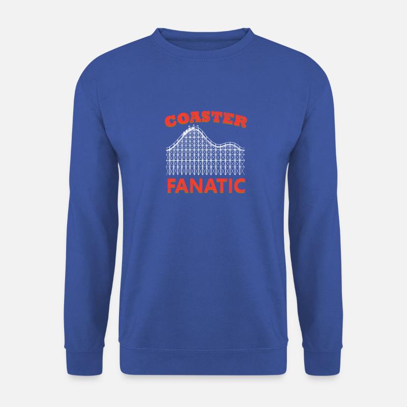 Rollercoaster Fanatic Achterbahn Freizeitpark - Unisex Pullover - Royalblau