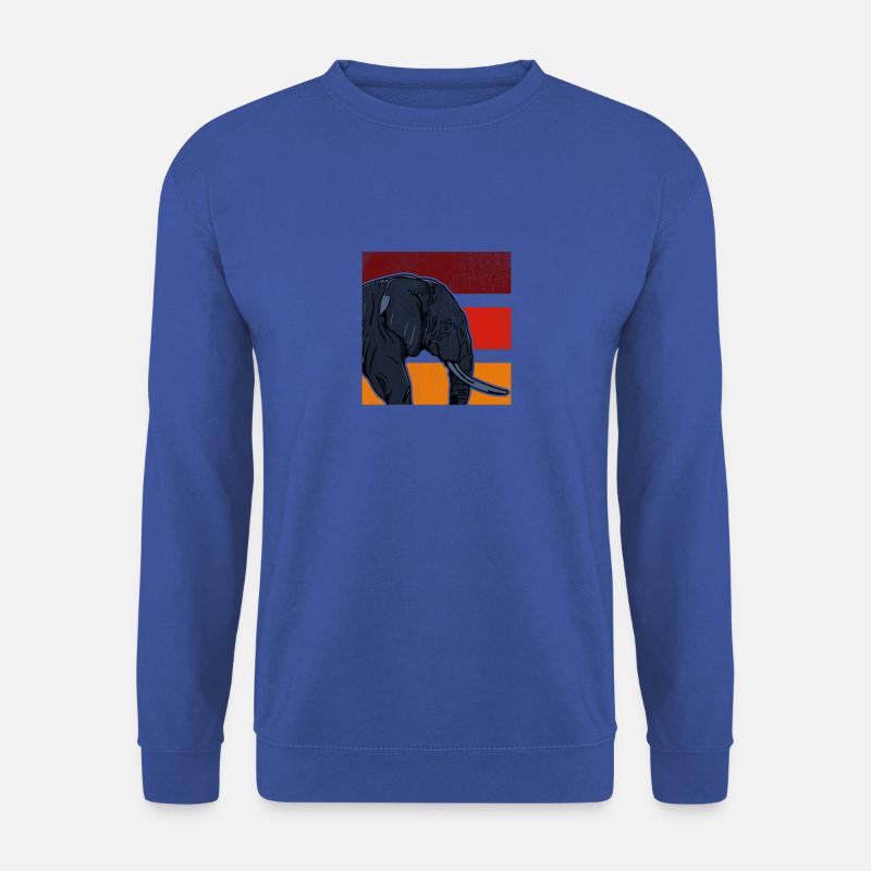 Elefant Elephant Dickhäuter Afrika Safari Geschenk - Unisex Pullover - Royalblau