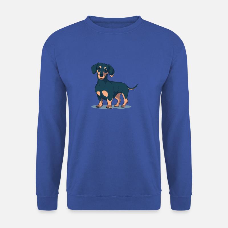 Dachshund Dog - Unisex Pullover - Royalblau