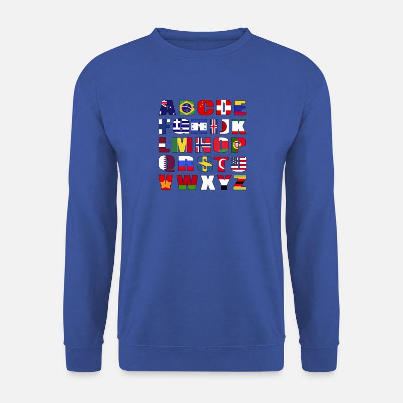 Länder Flaggen Alphabet - Unisex Pullover - Royalblau