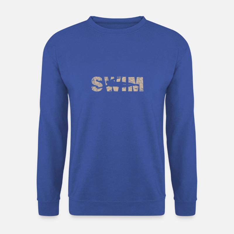 Schwimmen T-Shirt - Unisex Pullover - Royalblau