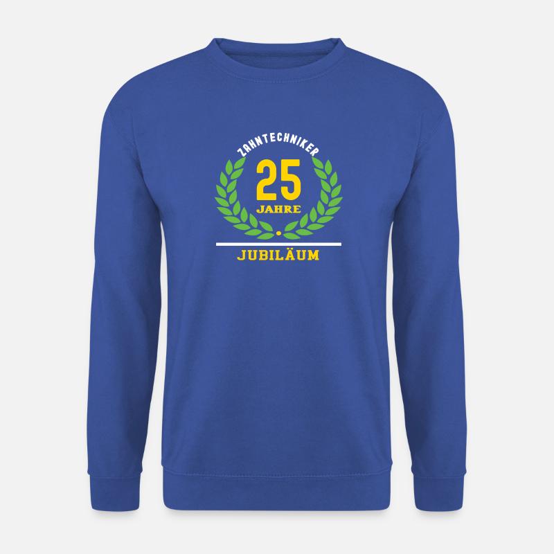 Zahntechniker Jubiläum 25 Jahre 25 jähriges Jubi - Unisex Pullover - Royalblau