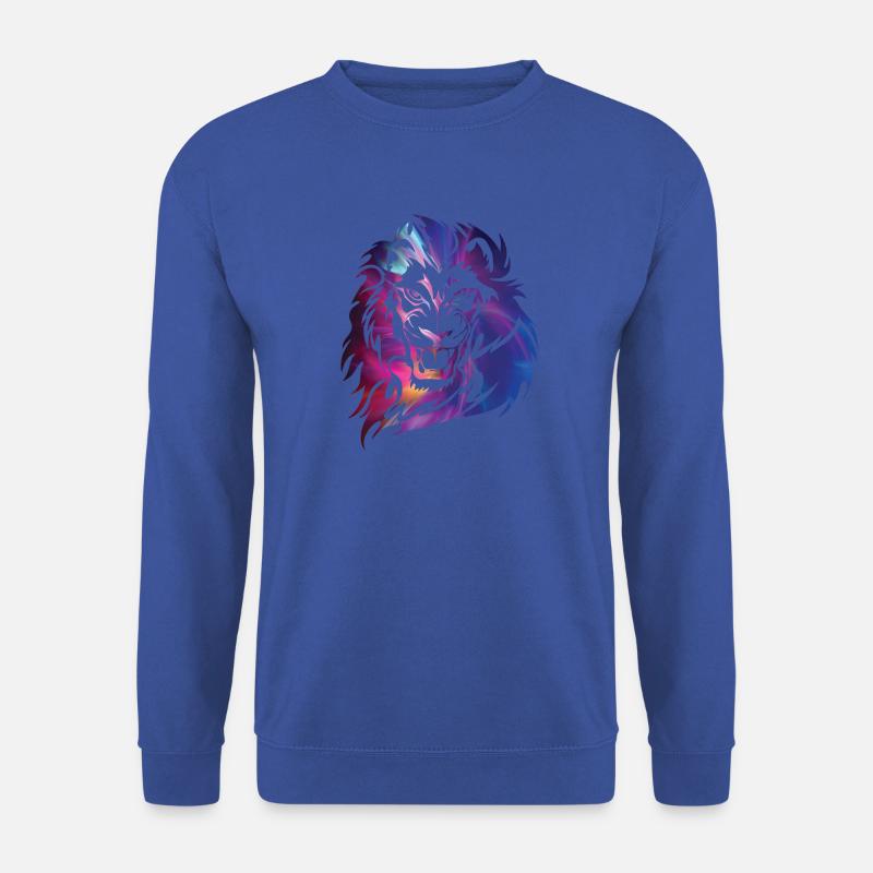 Fantasy Löwe Gesicht Mähne - Unisex Pullover - Royalblau