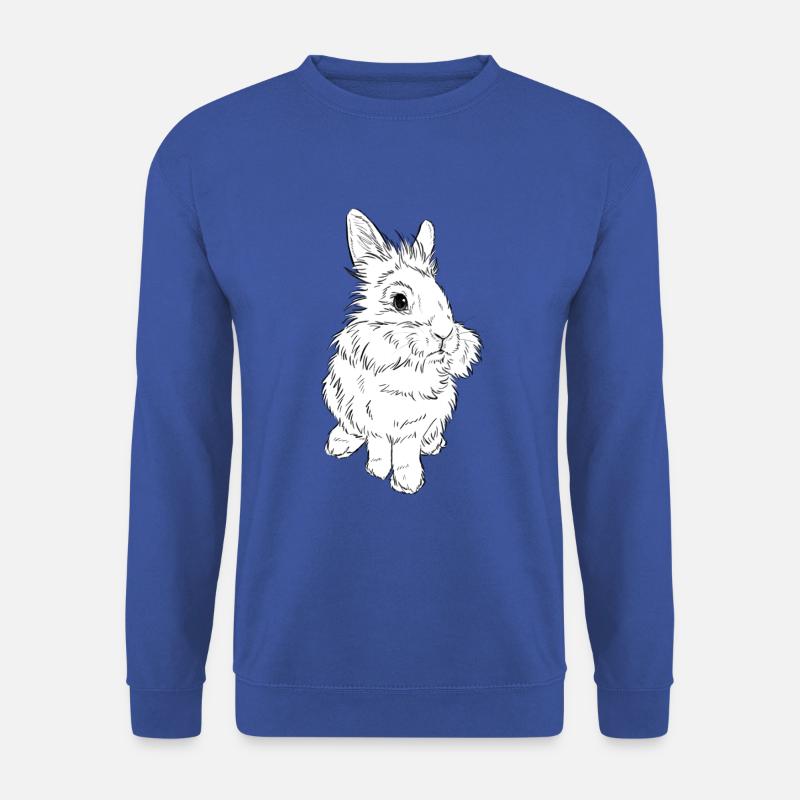 Löwenkopf Kaninchen - Unisex Pullover - Royalblau