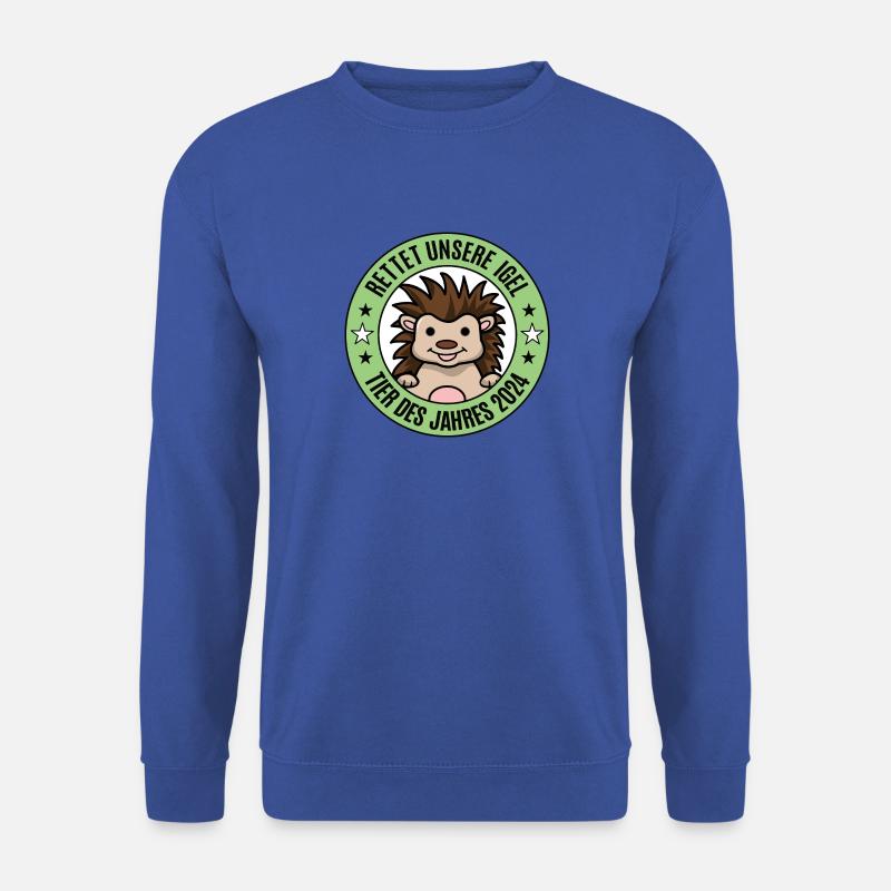Tier des Jahres 2024 Stacheltier Rettet den Igel - Unisex Pullover - Royalblau