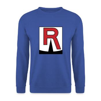 Team Rocket - Unisex Sweatshirt - royal blue - Front - Alina (178cm) & Michal (187cm)