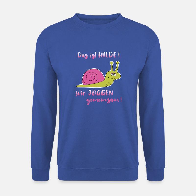 Joggen Sport Laufen Langsame Schnecke Lustig - Unisex Pullover - Royalblau