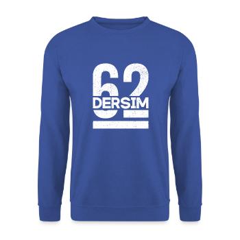 Dersim 62 Türkei Turkiye Geschenk Urlaub TR Türk - Unisex Pullover - Royalblau - Vorne - Alina (178cm) & Michal (187cm)
