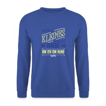 chien race lévrier anniversaire idée cadeau citation - Sweat-shirt Unisexe - bleu royal - Devant - Alina (178cm) & Michal (187cm)