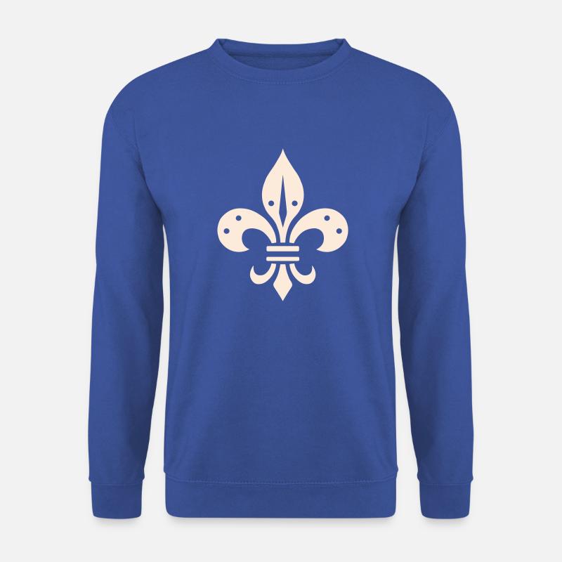 fleur de lis Design - Unisex Sweatshirt - royal blue