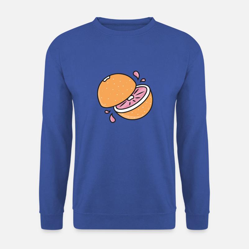 Orange - Unisex Pullover - Royalblau