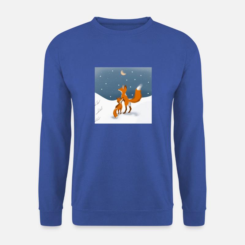 Füchse im Schnee - Unisex Pullover - Royalblau