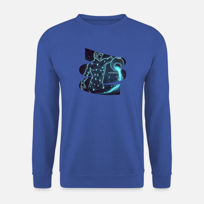 Wassermann-T-Shirt – Sternzeichen des Sternbildes - Unisex Pullover - Royalblau