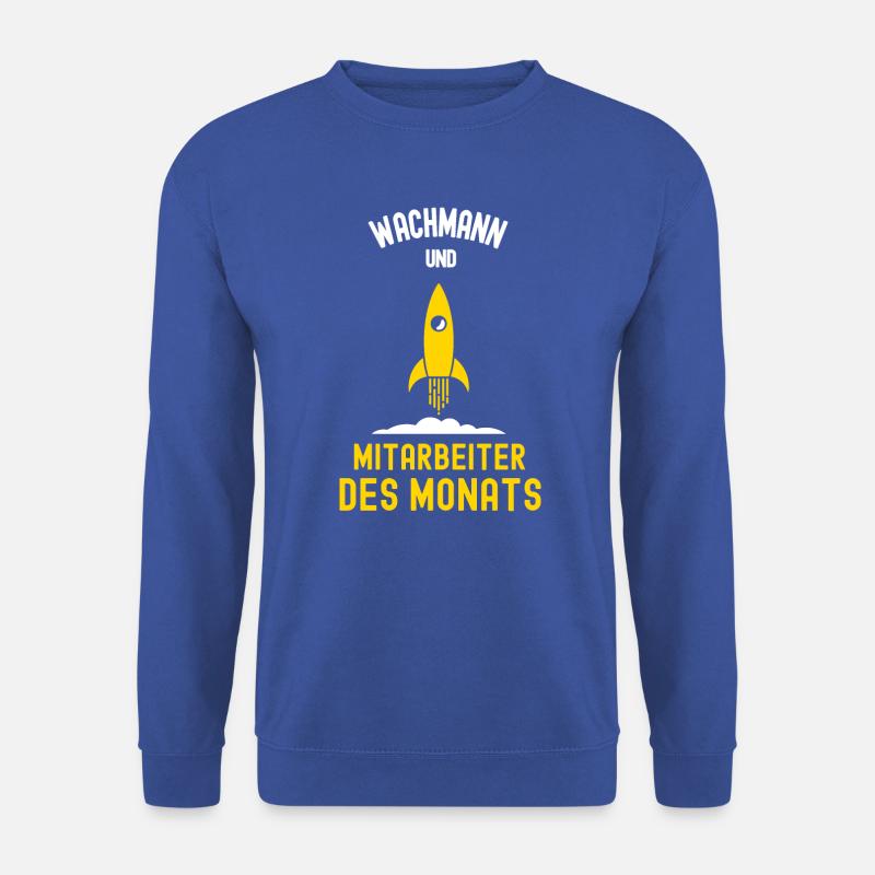 Wachmann Mitarbeiter des Monats Sicherheitsdienst - Unisex Pullover - Royalblau