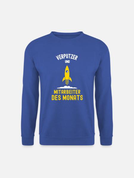 Verputzer Mitarbeiter des Monats Stuckateur Firma - Unisex Pullover - Royalblau