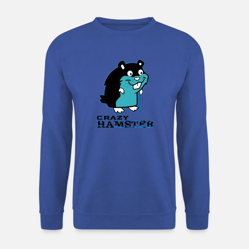 Crazy Hamster - Sweat-shirt Unisexe - bleu royal