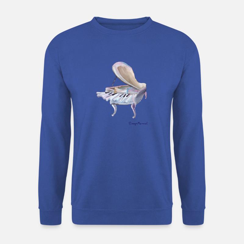 weißes Klavier - Unisex Pullover - Royalblau