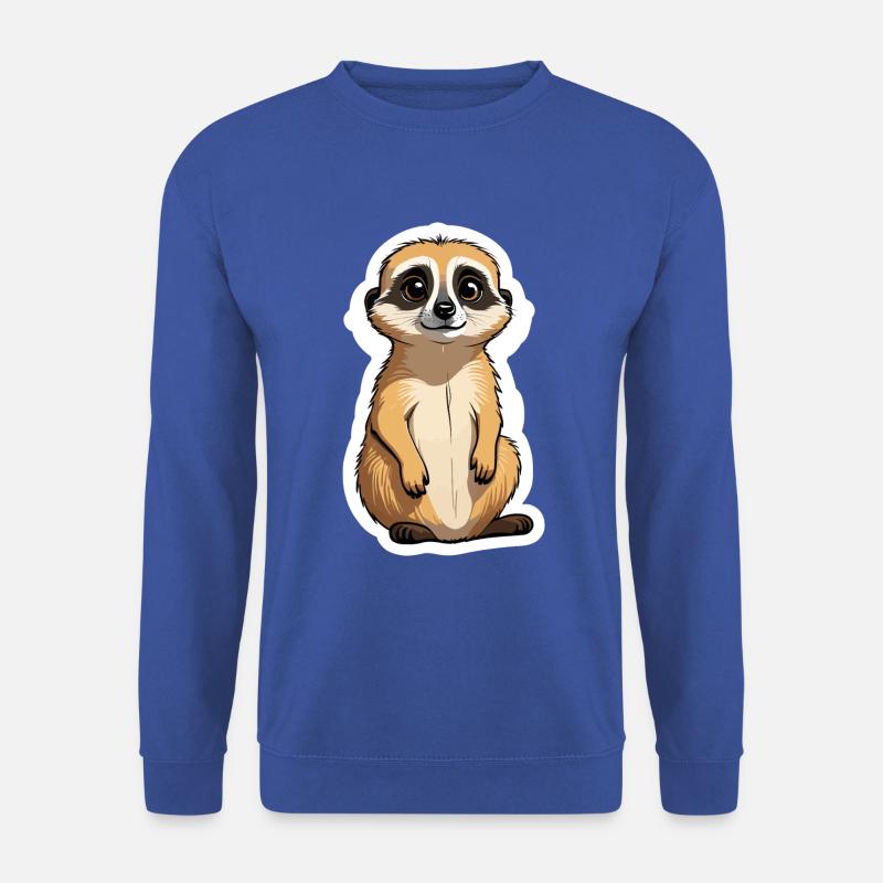 Erdmännchen Niedlich Illustration - Unisex Pullover - Royalblau