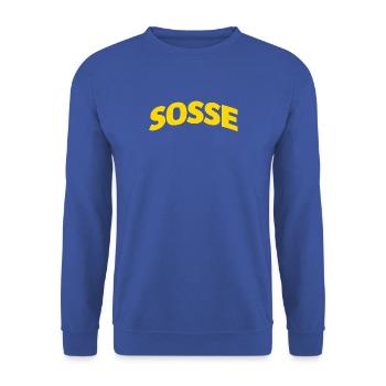 Sosse für immer - Unisex Pullover - Royalblau - Vorne - Alina (178cm) & Michal (187cm)