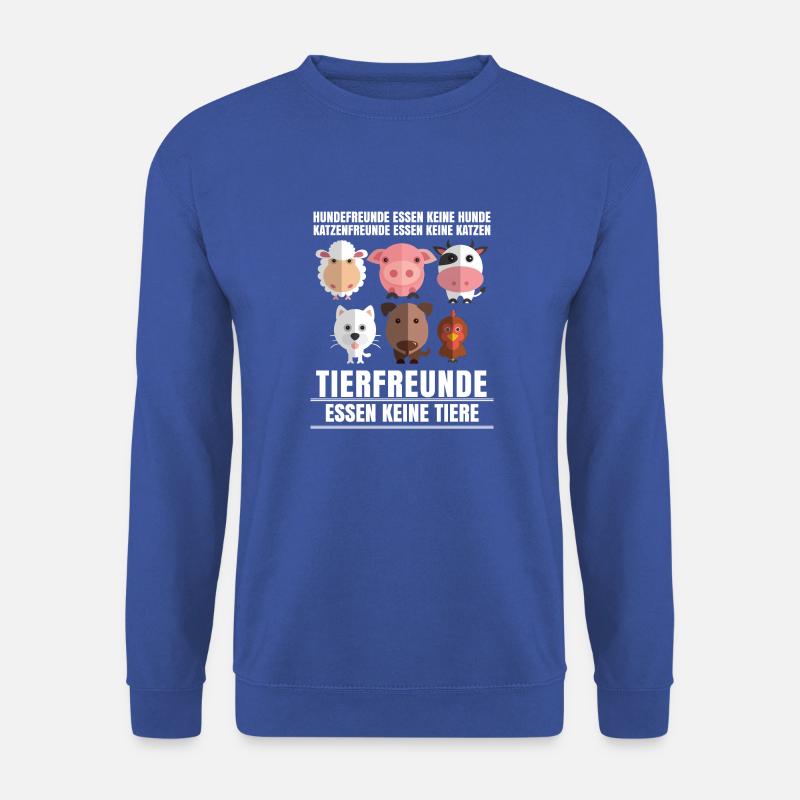 Tierfreunde essen keine - Unisex Pullover - Royalblau
