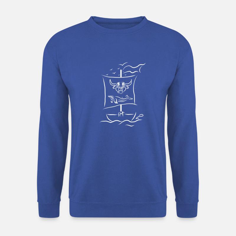 Wikinger nordische Mythologie Schiff - Unisex Pullover - Royalblau