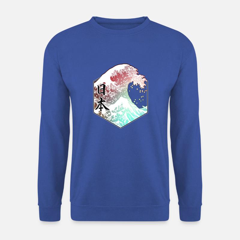 Hokusai - Unisex Pullover - Royalblau