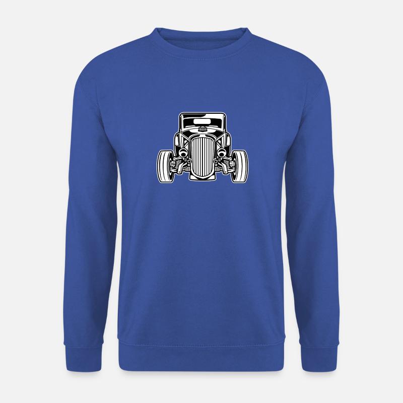 Hot Rod / Rat Rod 07_schwarz weiß - Unisex Pullover - Royalblau