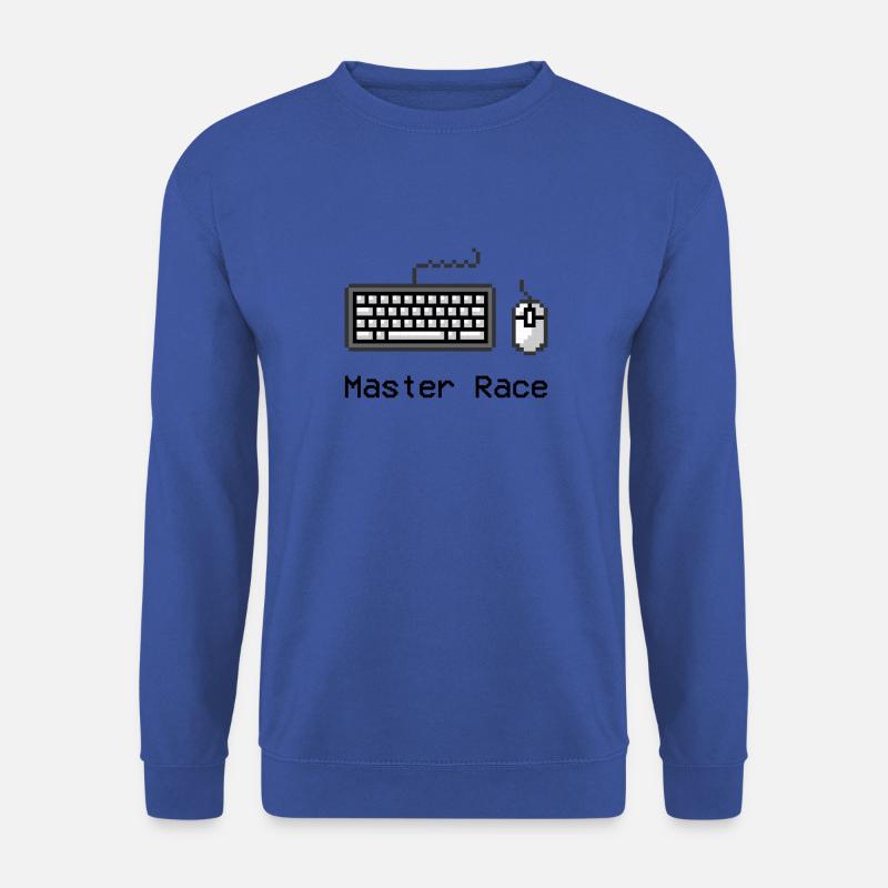 Master Race Clavier souris clavier souris Gaming - Sweat-shirt Unisexe - bleu royal