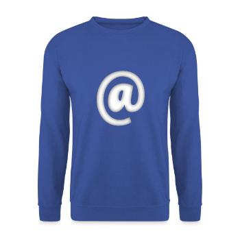 à - Sweat-shirt Unisexe - bleu royal - Devant - Alina (178cm) & Michal (187cm)