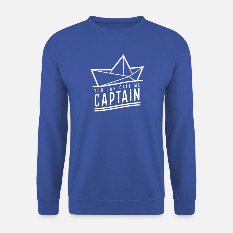 you can call me captain 02 – white - Unisex Pullover - Royalblau