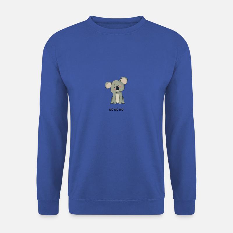 Koala Bär "Nö Nö Nö"- schönes Koala Design - Unisex Pullover - Royalblau