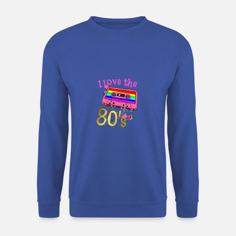 Disco.Ich liebe die 80er Jahre. 80er Jahre Stil. M - Unisex Pullover - Royalblau
