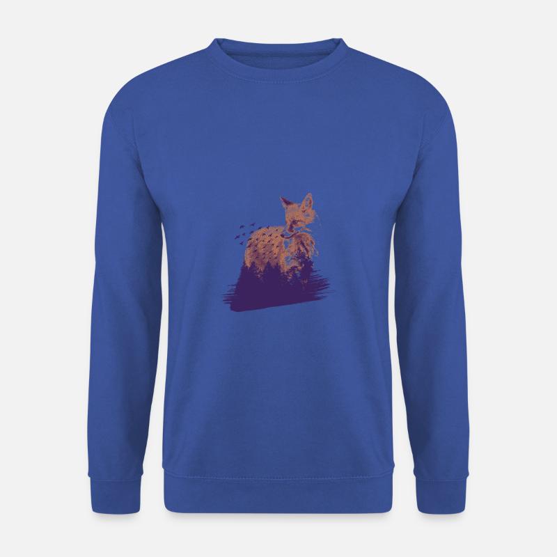 Fuchs im Wald - Unisex Pullover - Royalblau