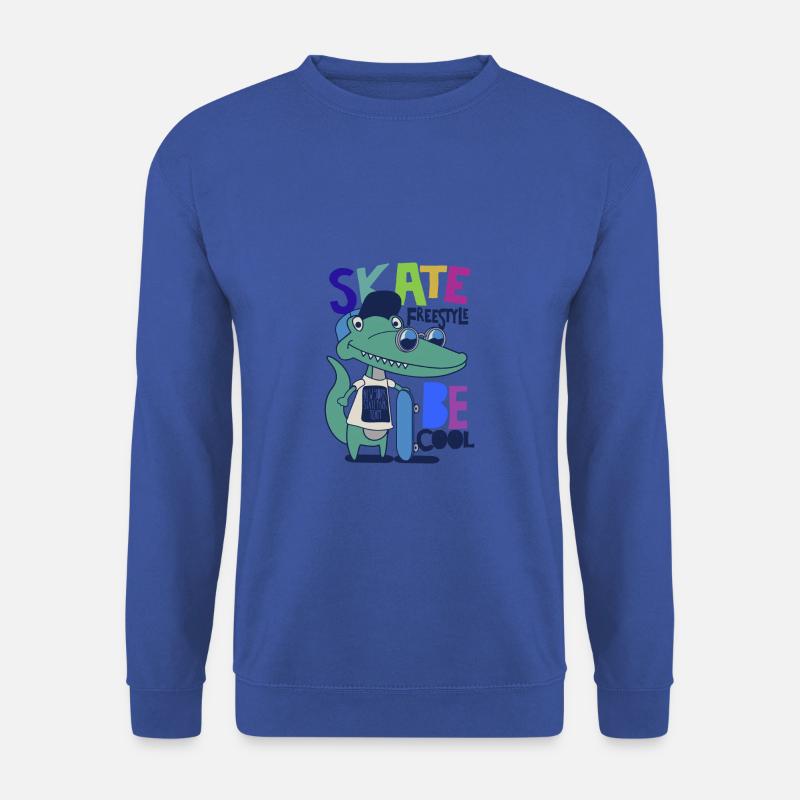 SKATE FREESTYLE BE COOL - Unisex Pullover - Royalblau