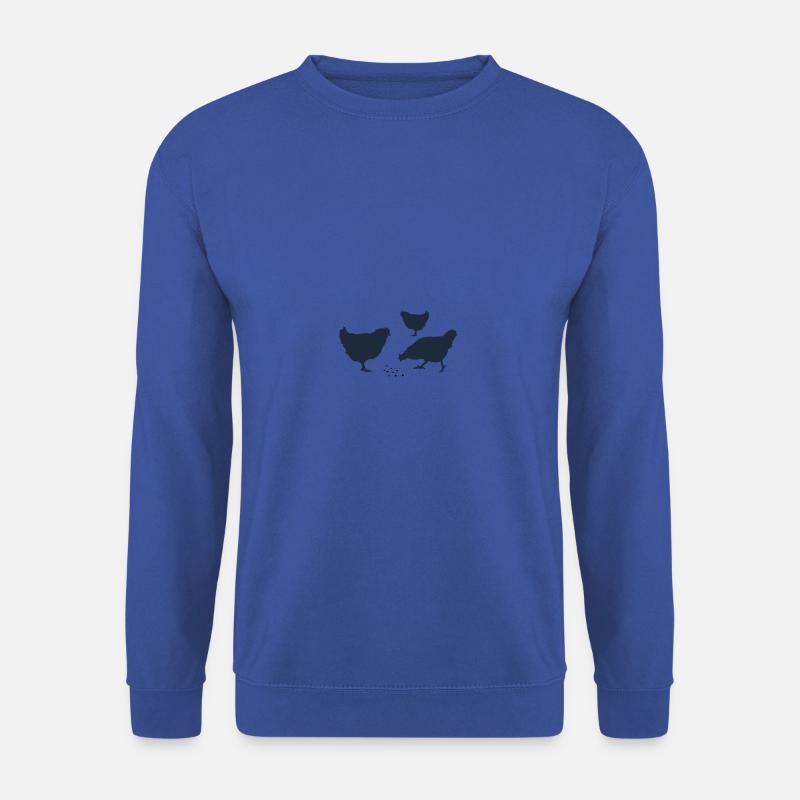 pickende Hühner - Unisex Pullover - Royalblau
