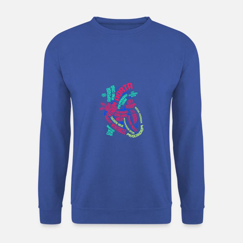 Anatomie des Herzens . - Geschenk - Unisex Pullover - Royalblau