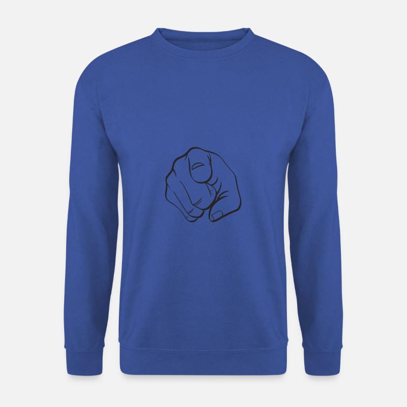 DU Zeigefinger - Unisex Pullover - Royalblau