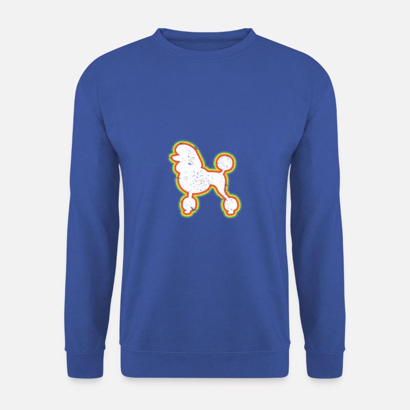 Poodle Retro Style Dog Poodle Lover - Unisex Pullover - Royalblau