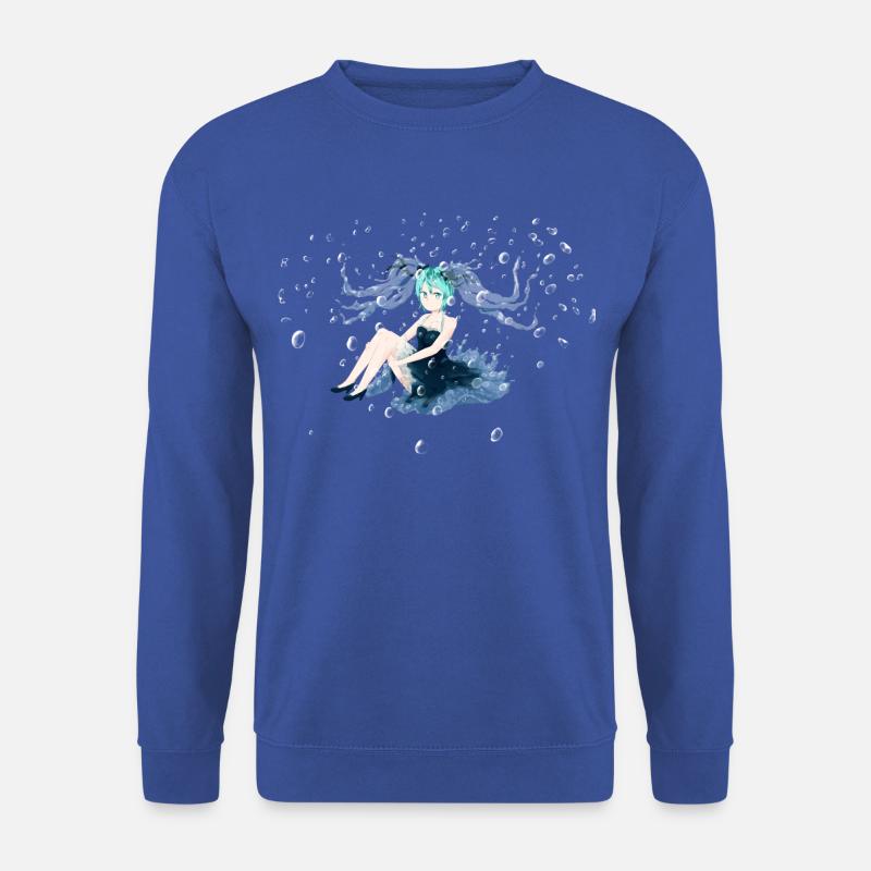 Wasser Miku OC - Unisex Pullover - Royalblau