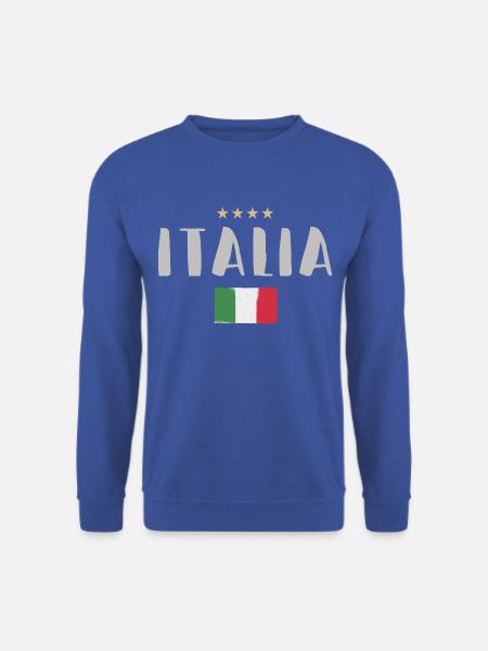 Italien Fußball Fan Trikot Flagge - Unisex Pullover - Royalblau