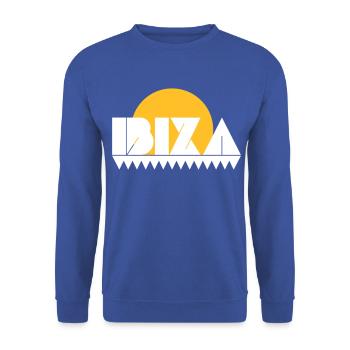 Ibiza - Unisex Pullover - Royalblau - Vorne - Alina (178cm) & Michal (187cm)