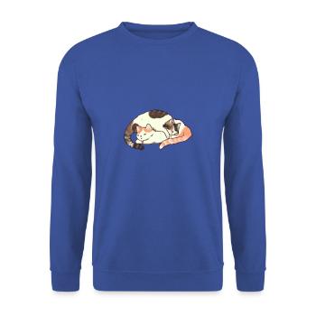 Snuggles & Bubbles - Sweat-shirt Unisexe - bleu royal - Devant - Alina (178cm) & Michal (187cm)