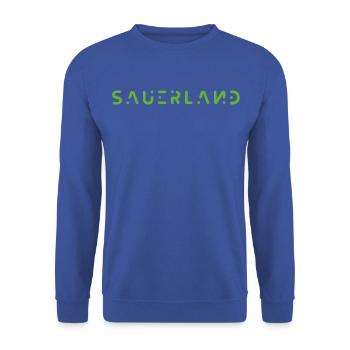 Sauerland - Unisex Pullover - Royalblau - Vorne - Alina (178cm) & Michal (187cm)