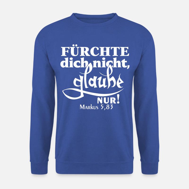 Markus 5,83 Bibelvers - Unisex Pullover - Royalblau