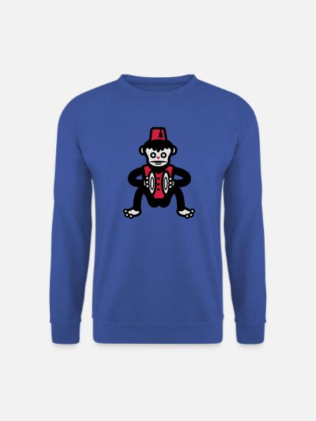 monkey affe ape - Unisex Pullover - Royalblau
