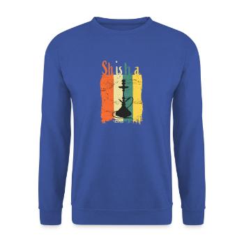Shisha  - Unisex Pullover - Royalblau - Vorne - Alina (178cm) & Michal (187cm)