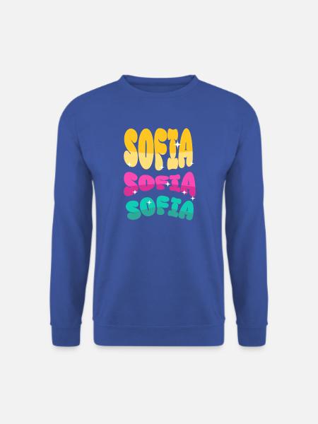 Sofia Name - Unisex Pullover - Royalblau