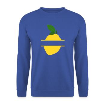 Lemon Split Frame - Unisex Pullover - Royalblau - Vorne - Alina (178cm) & Michal (187cm)