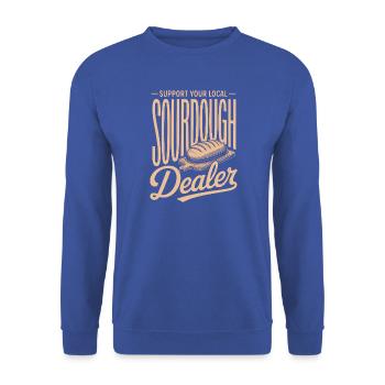 Lokaler Support für Sauerteighändler - Unisex Pullover - Royalblau - Vorne - Alina (178cm) & Michal (187cm)