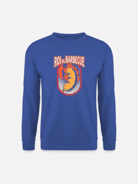 Feuer-Barbecue-König - Unisex Pullover - Royalblau